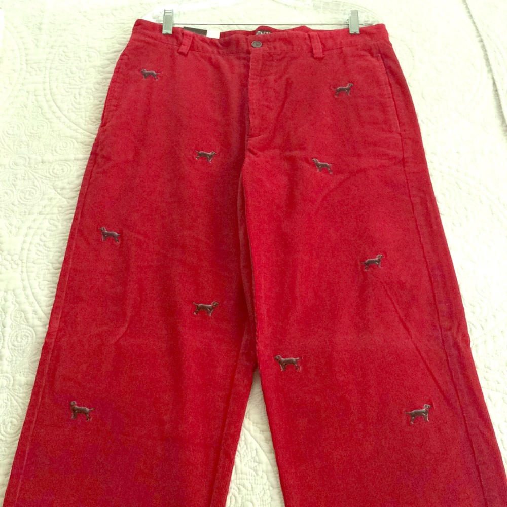 Men’s Chaps dark red dog cords
